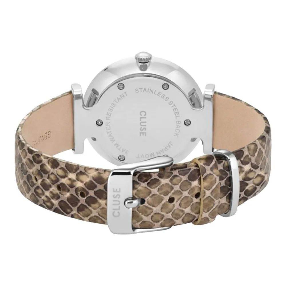 Cluse Beige Leather Watch - Hilstor