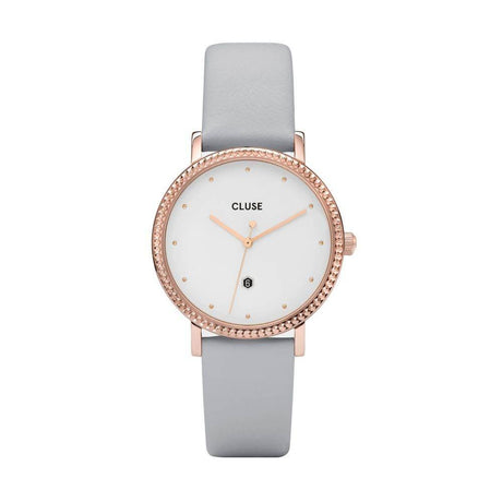 Cluse Gray Leather Watch - Hilstor
