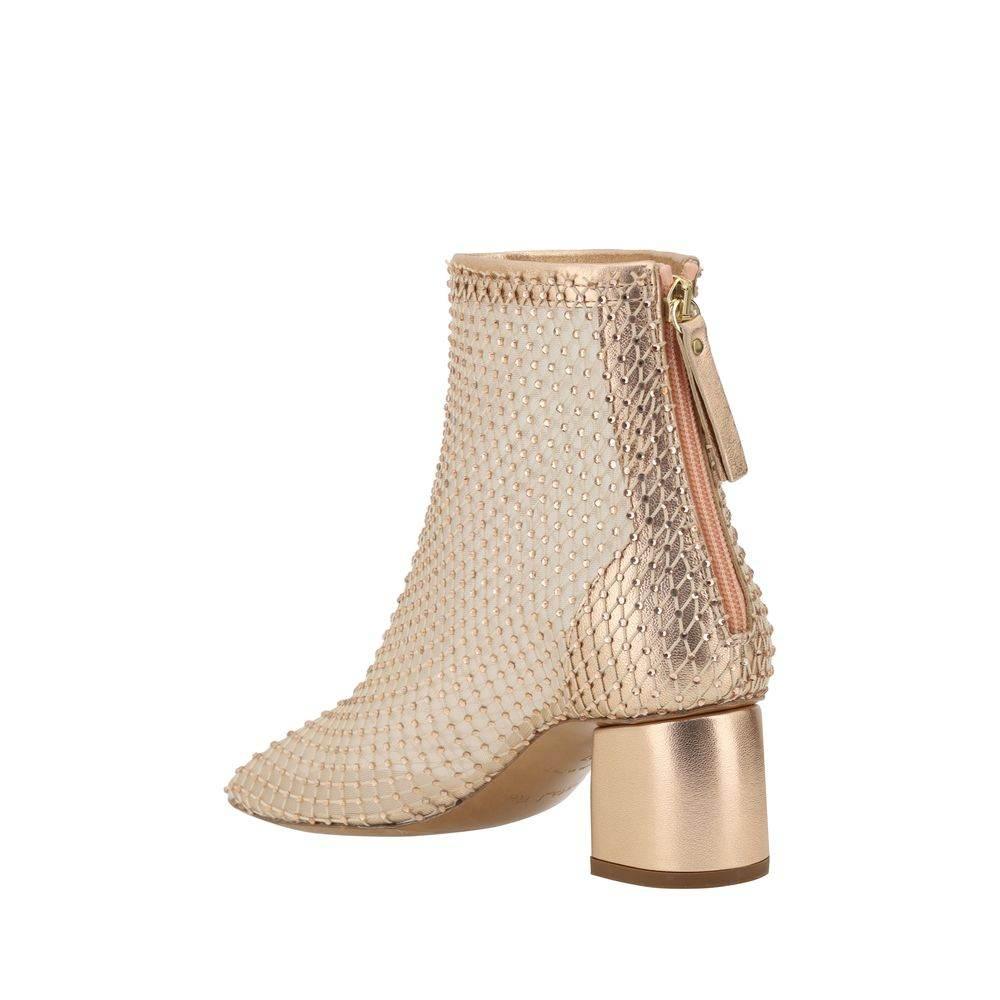 Forte_Forte Strass Mesh Ankle Boots - Hilstor