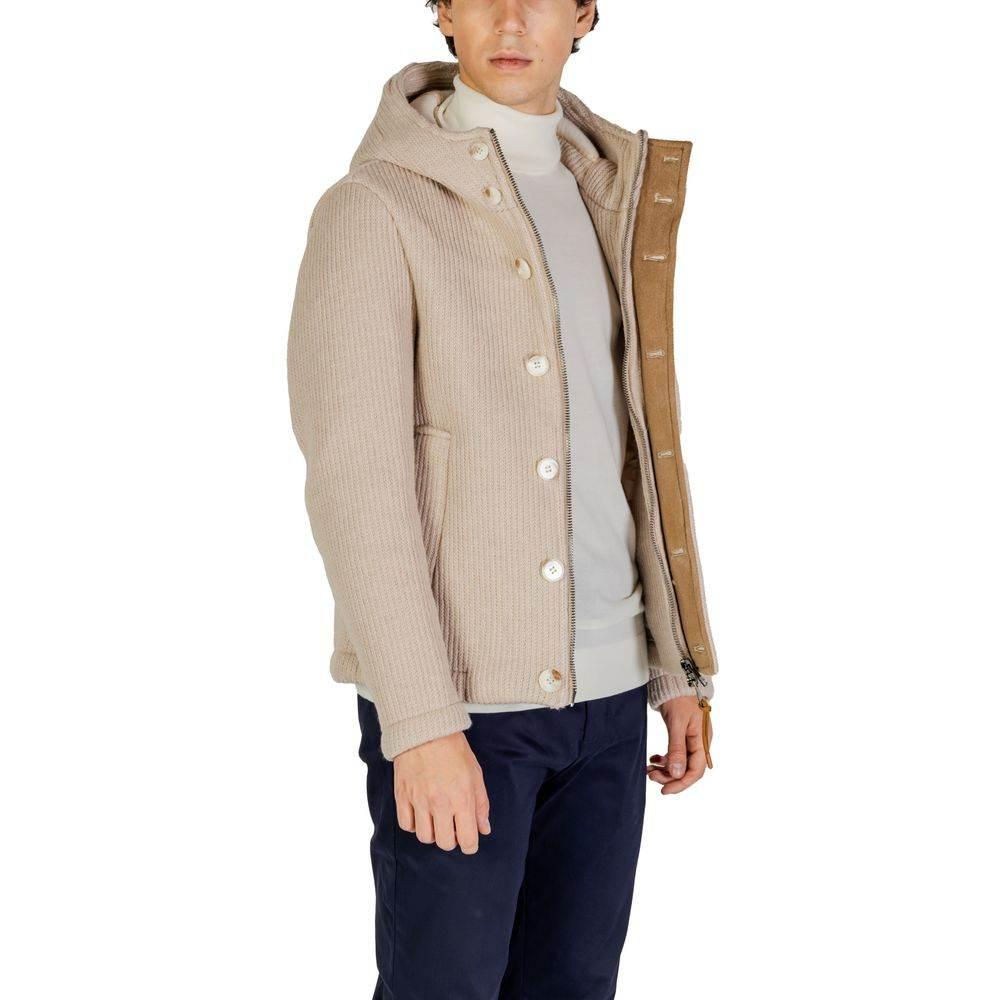 Hydra Clothing Beige Polyester Jackets & Coat - Hilstor