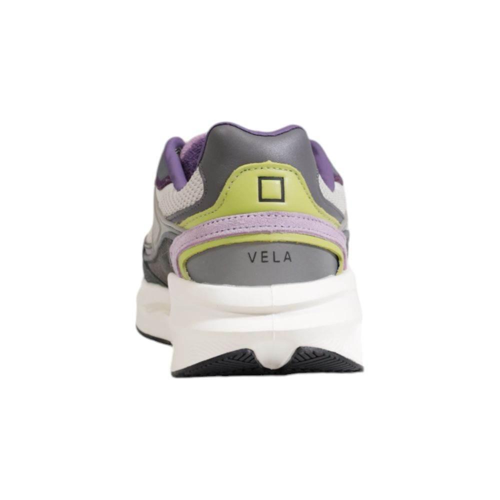D.A.T.E Gray Fabric Sneaker - Hilstor