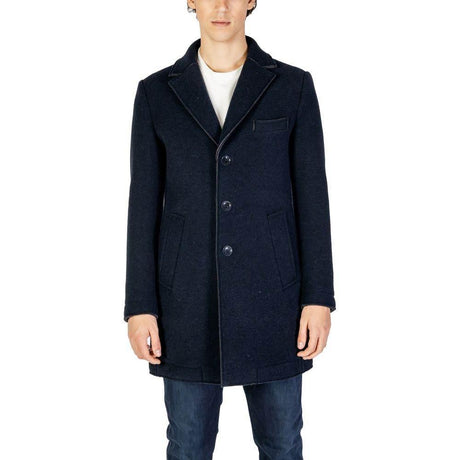 Hydra Clothing Blue Wool Coat - Hilstor