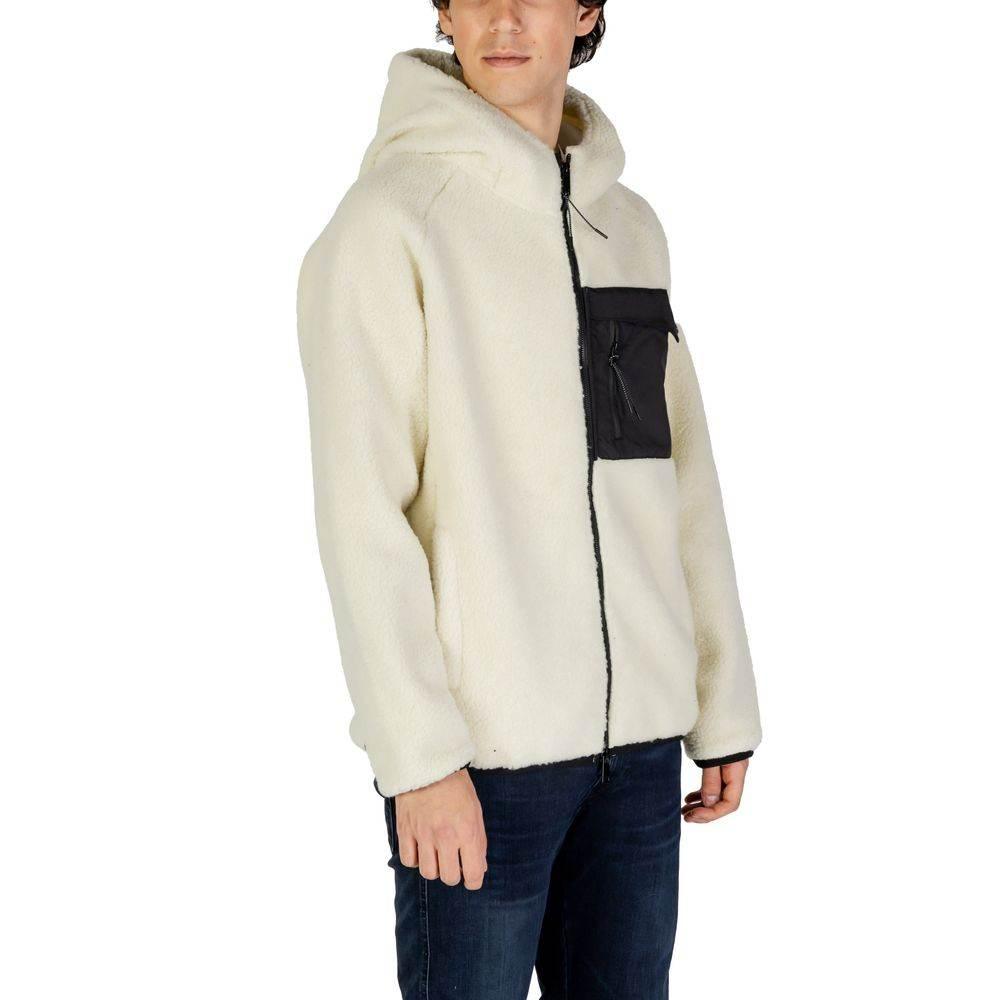 Hydra Clothing Cream Polyester Jackets & Coat - Hilstor