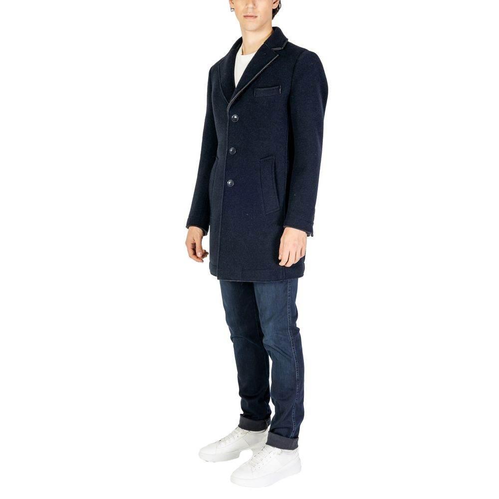 Hydra Clothing Blue Wool Coat - Hilstor