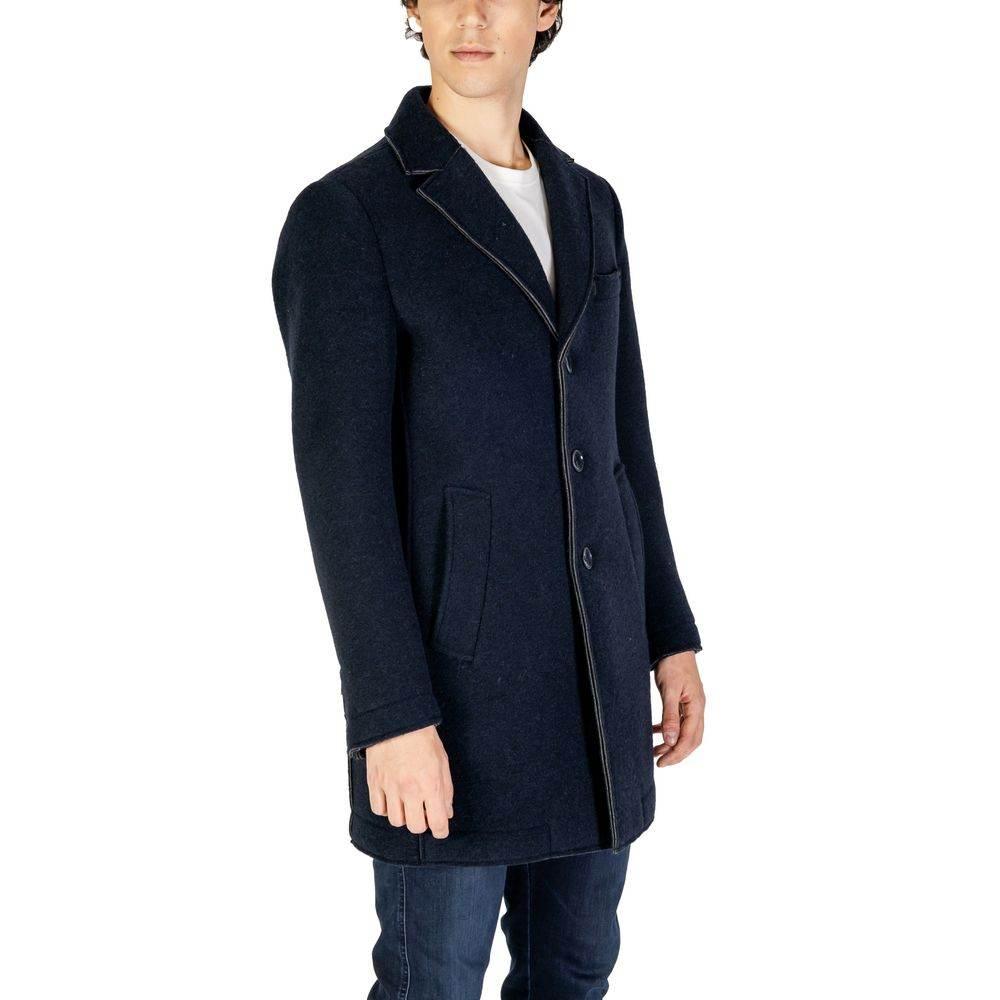 Hydra Clothing Blue Wool Coat - Hilstor