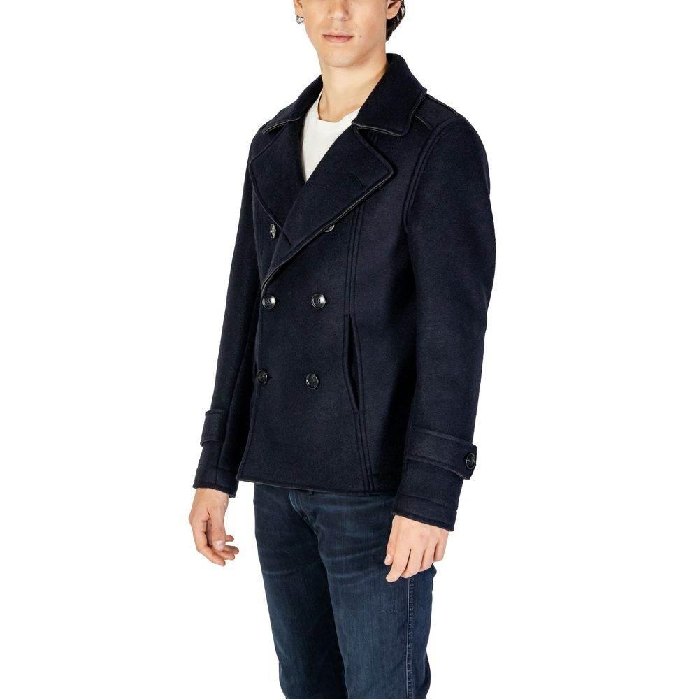 Hydra Clothing Blue Viscose Jackets & Coat - Hilstor
