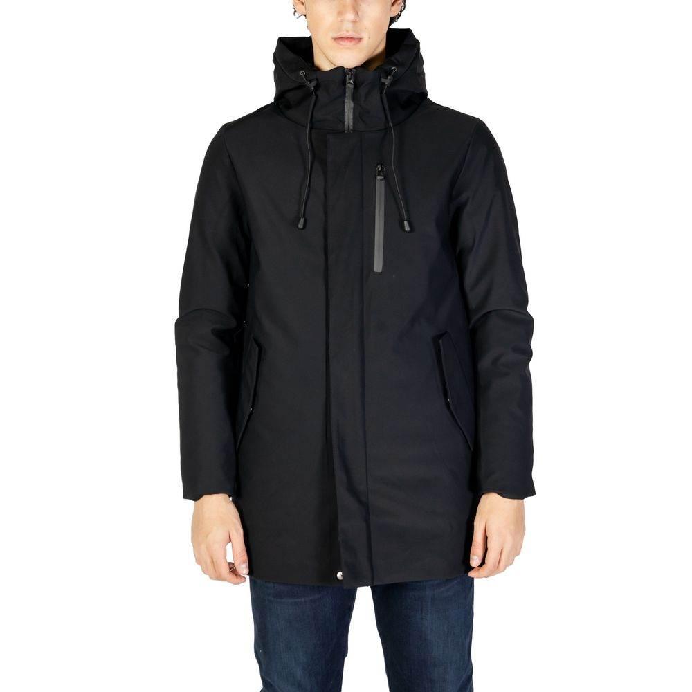 Hydra Clothing Black Nylon Jackets & Coat - Hilstor