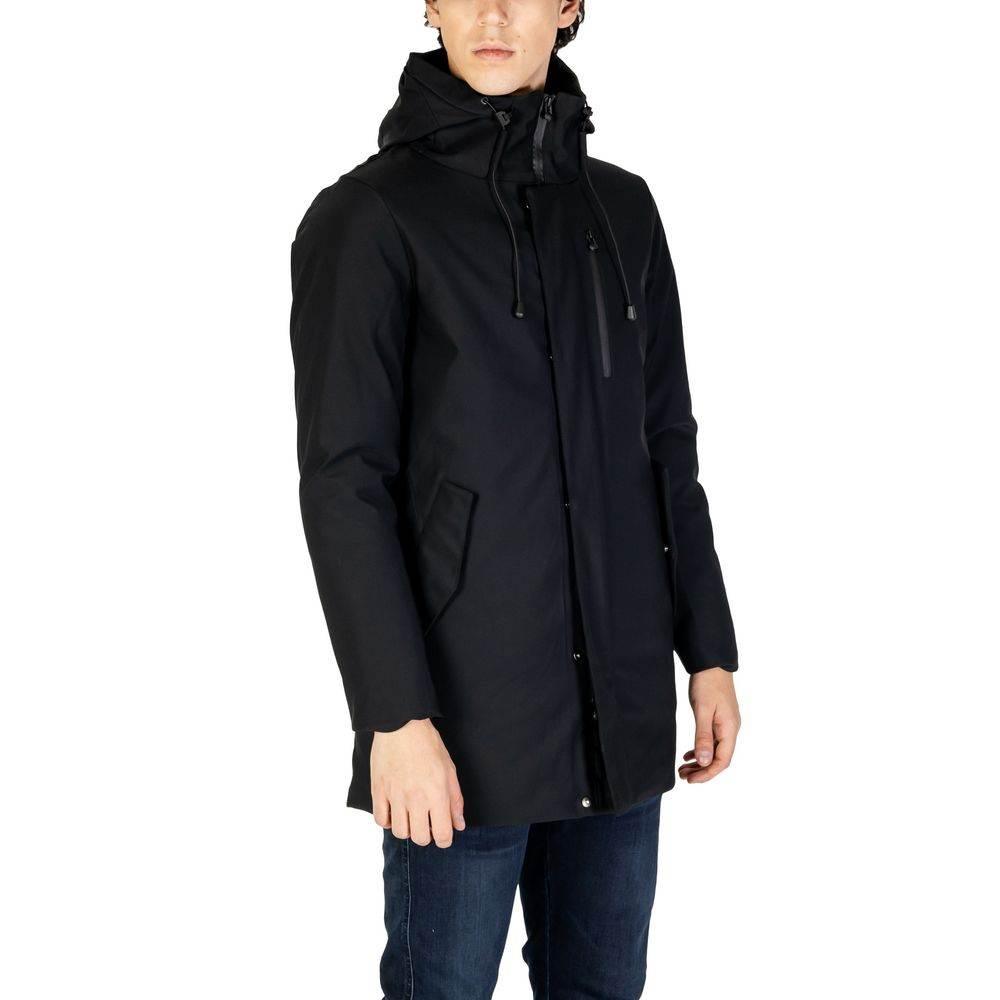 Hydra Clothing Black Nylon Jackets & Coat - Hilstor