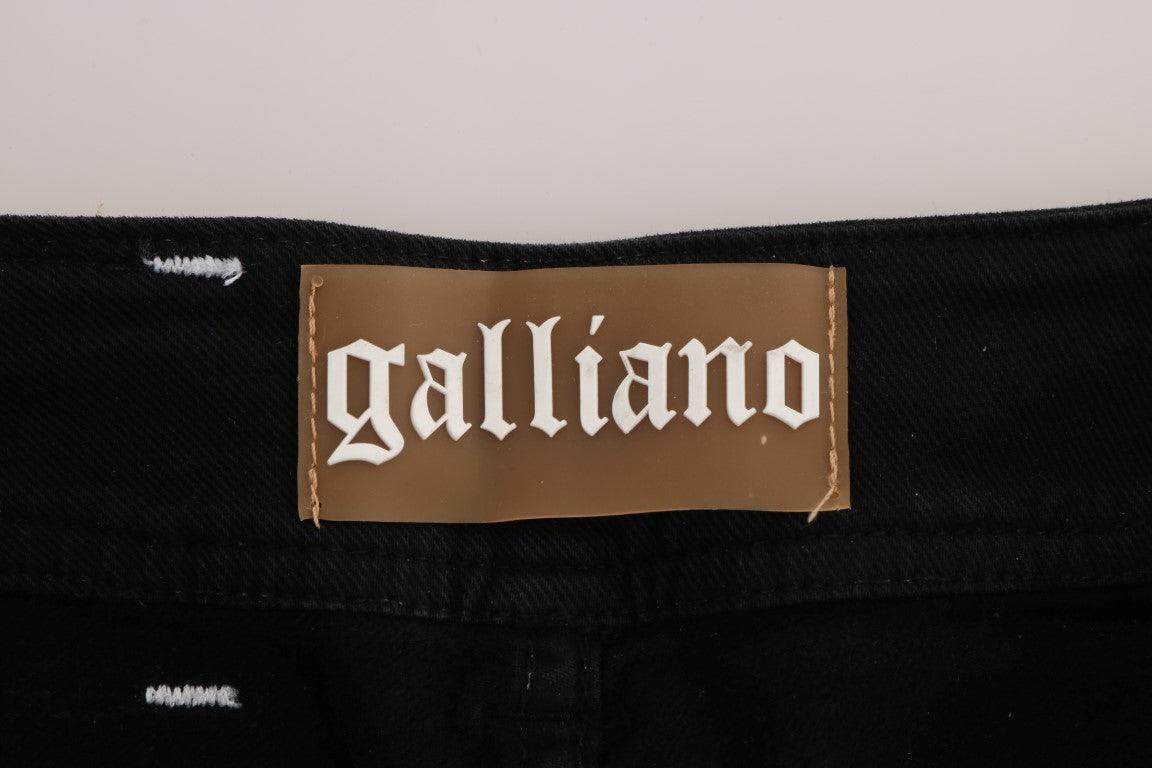 John Galliano Gray Wash Cotton Stretch Regular Fit Jeans - Hilstor