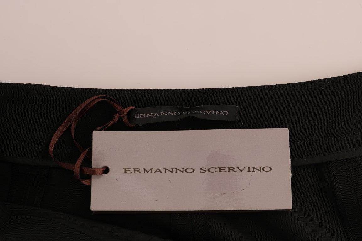 Ermanno Scervino Black Stretch Leggings Pants - Hilstor