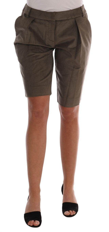 Ermanno Scervino Chic Brown Bermuda Elegance - Hilstor