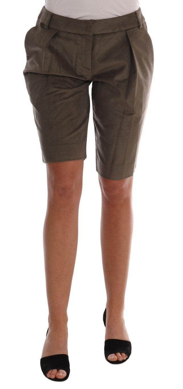Ermanno Scervino Chic Brown Bermuda Elegance - Hilstor