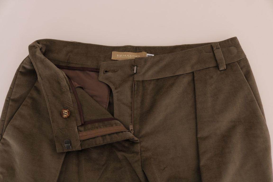 Ermanno Scervino Chic Brown Bermuda Elegance - Hilstor