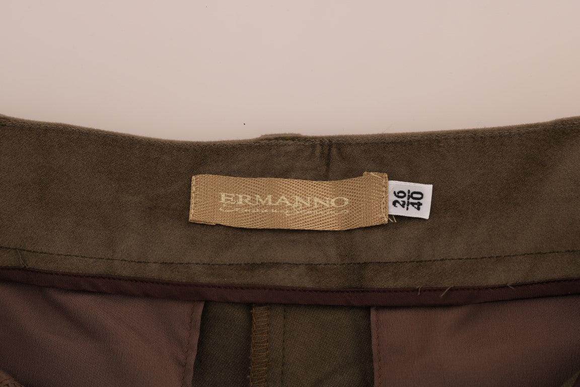 Ermanno Scervino Chic Brown Bermuda Elegance - Hilstor