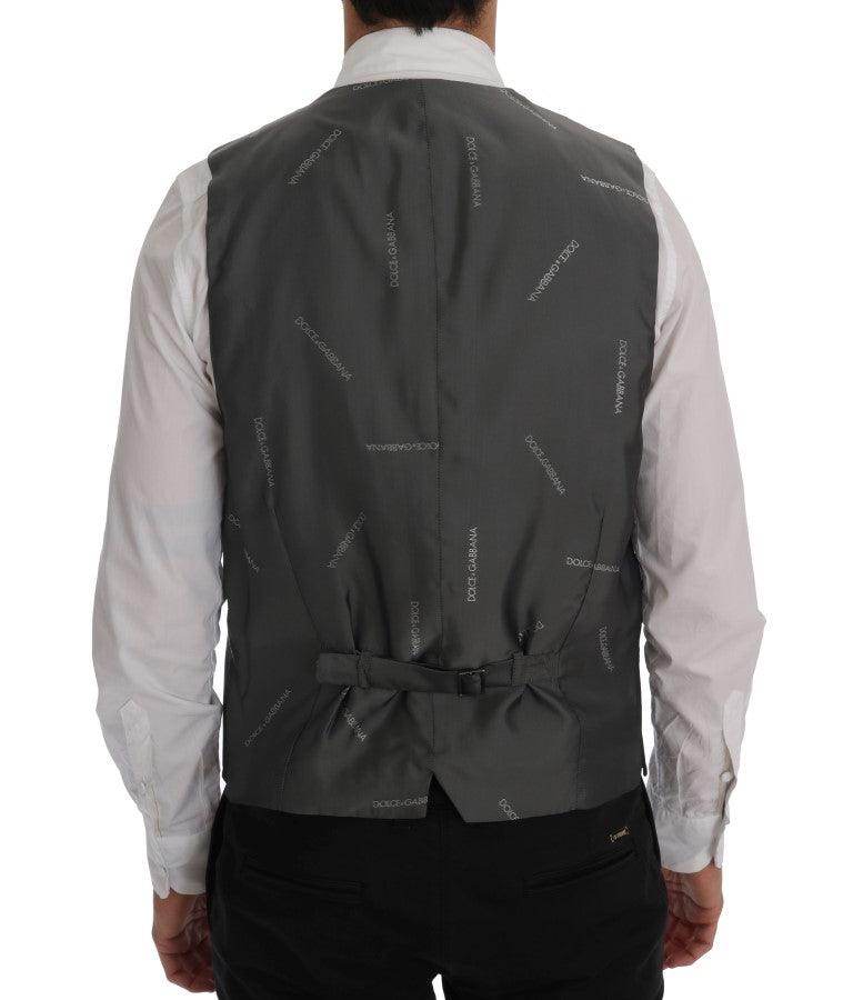 Dolce & Gabbana Gray STAFF Cotton Rayon Vest - Hilstor