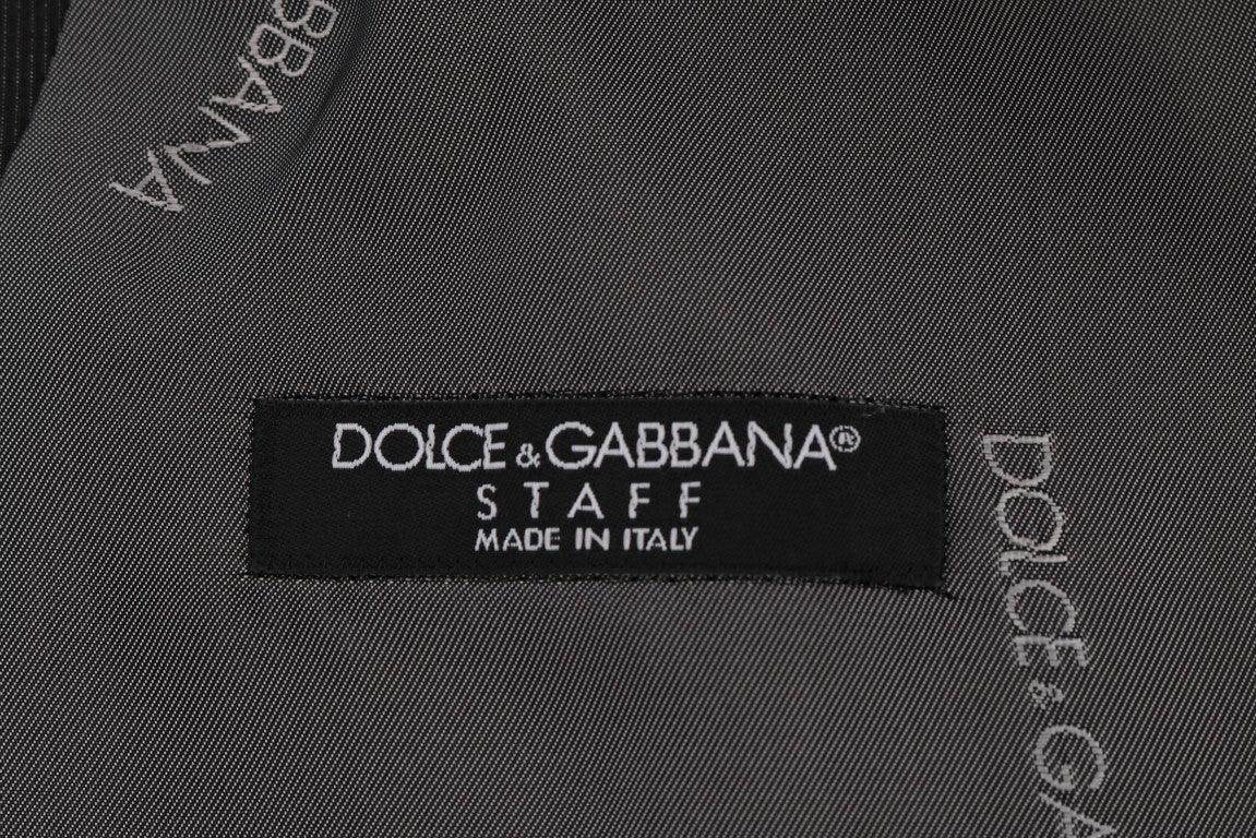 Dolce & Gabbana Gray STAFF Cotton Rayon Vest - Hilstor