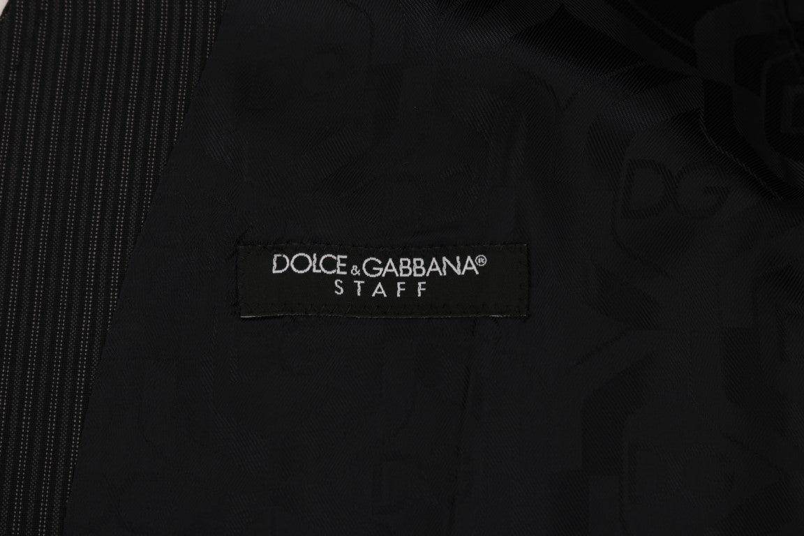Dolce & Gabbana Gray Wool Stretch Vest - Hilstor