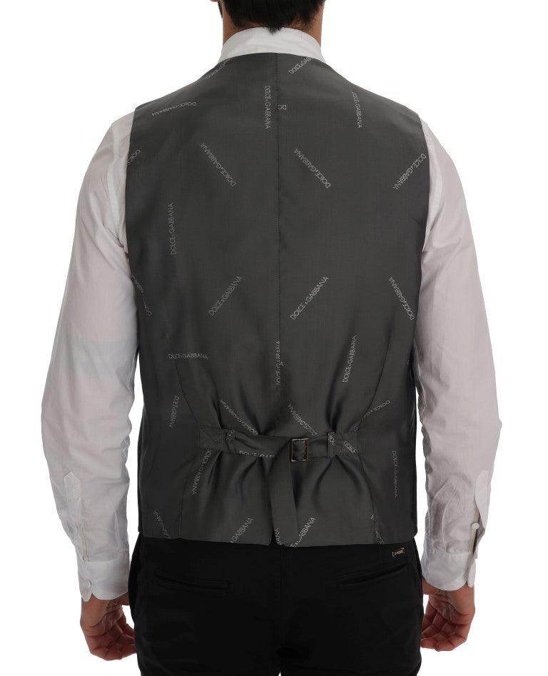 Dolce & Gabbana Black STAFF Cotton Rayon Vest - Hilstor