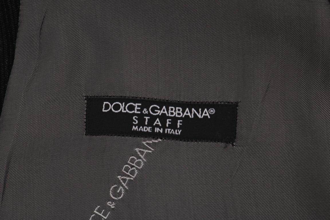Dolce & Gabbana Black STAFF Cotton Rayon Vest - Hilstor