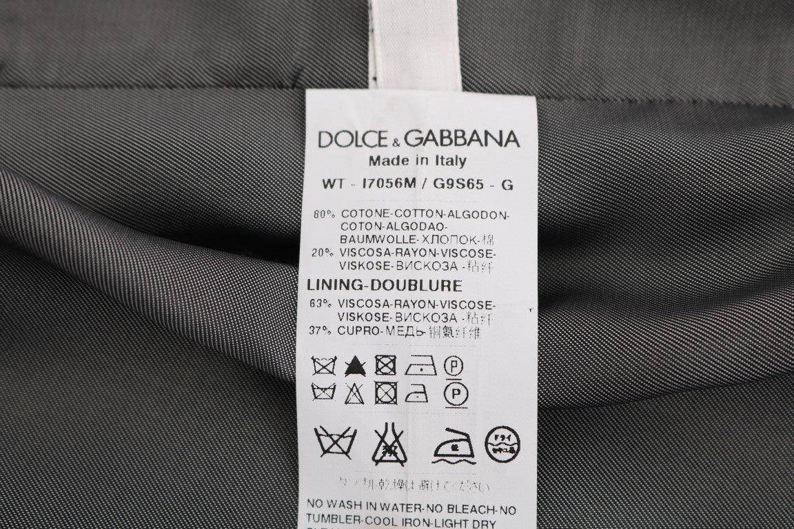 Dolce & Gabbana Black STAFF Cotton Rayon Vest - Hilstor