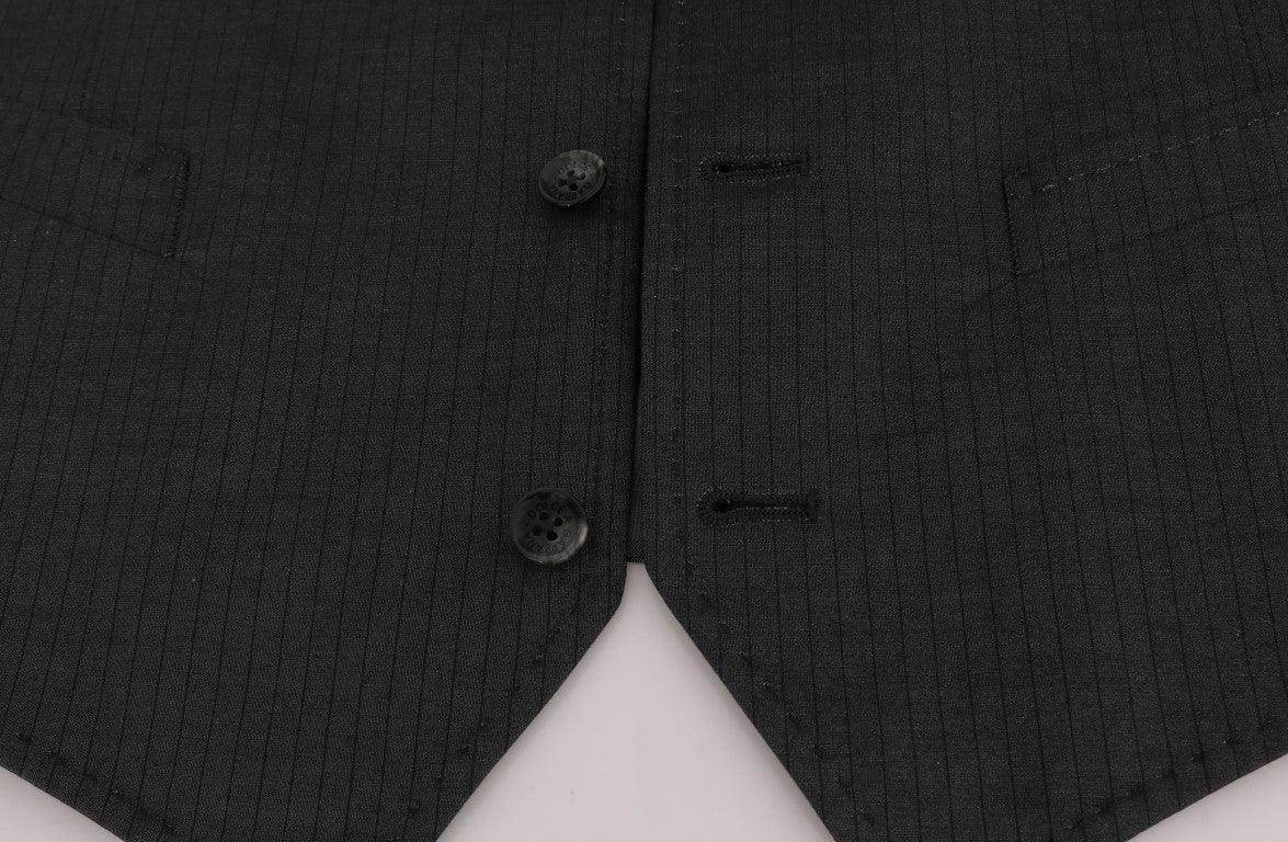 Dolce & Gabbana Gray STAFF Cotton Rayon Vest - Hilstor