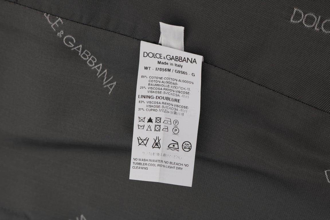 Dolce & Gabbana Gray STAFF Cotton Rayon Vest - Hilstor