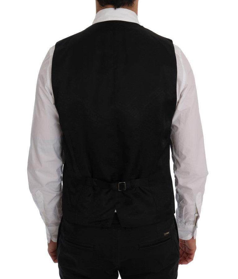 Dolce & Gabbana Blue Wool Stretch Vest - Hilstor