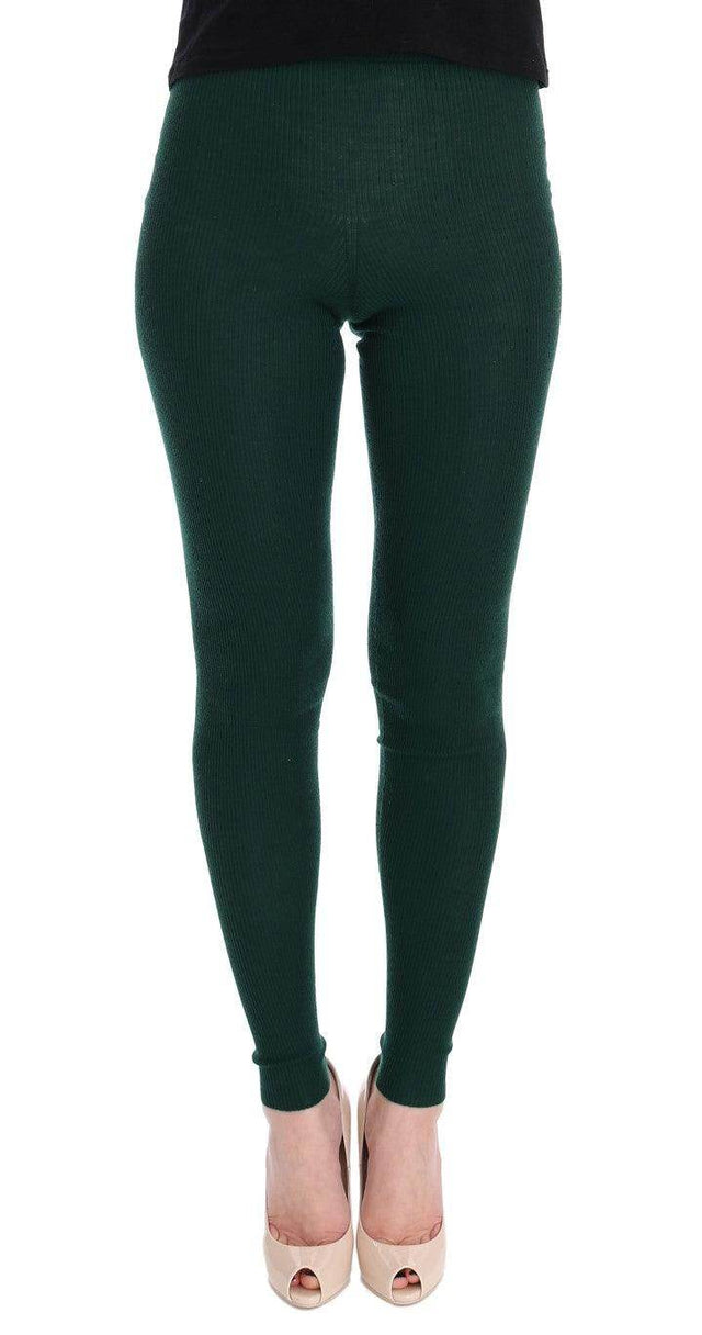Dolce & Gabbana Elegant High-Waist Cashmere Tights Pants - Hilstor