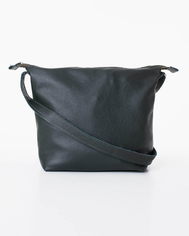 Anet L Shoulder Bag – Dark Grey, Handmade & Eco-Friendly, Made in Europe | Durable & Unique Design - Hilstor