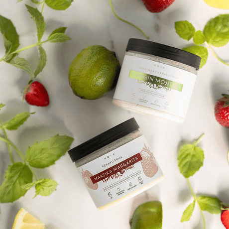 Body Scrub Strawberry Margarita – 50ml, Made in Europe, Exfoliating & Nourishing with Organic Shea Butter - Hilstor