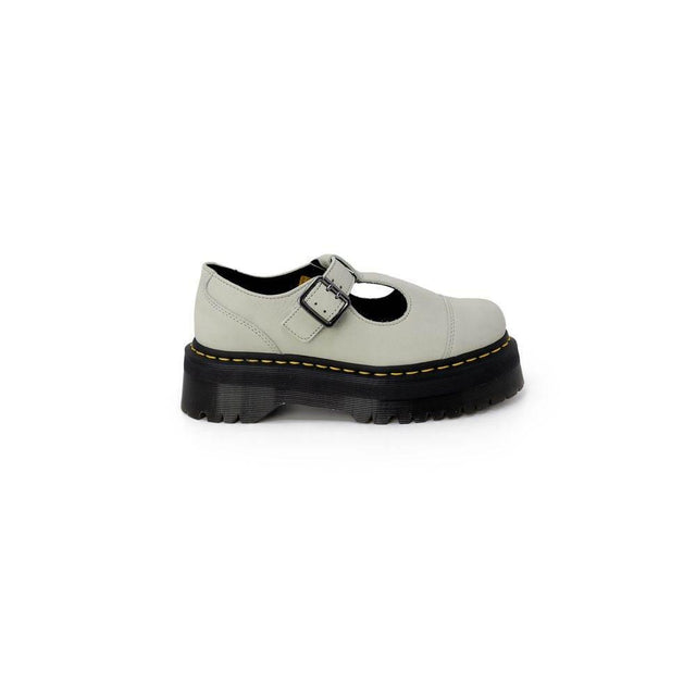 Dr. Martens Green Suede Leather Flat Shoe - Hilstor