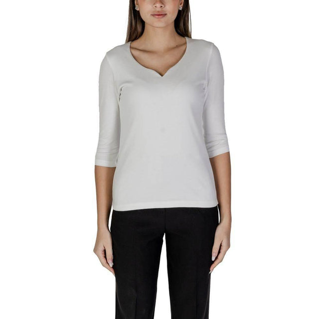 Street One White Cotton Tops & T-Shirt - Hilstor