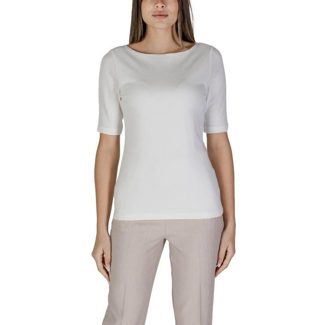 Street One White Cotton T-Shirt - Hilstor