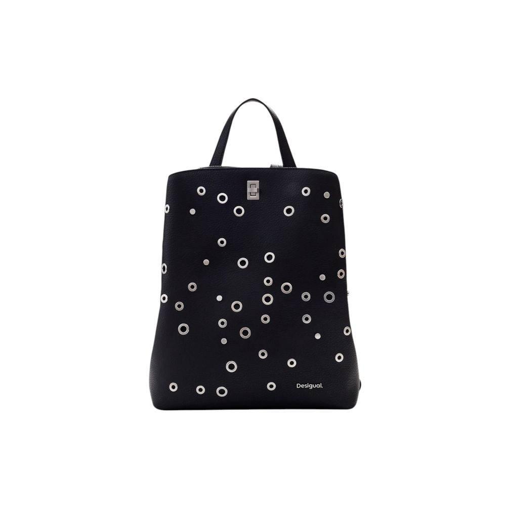 Desigual Black Polyethylene Backpack - Hilstor