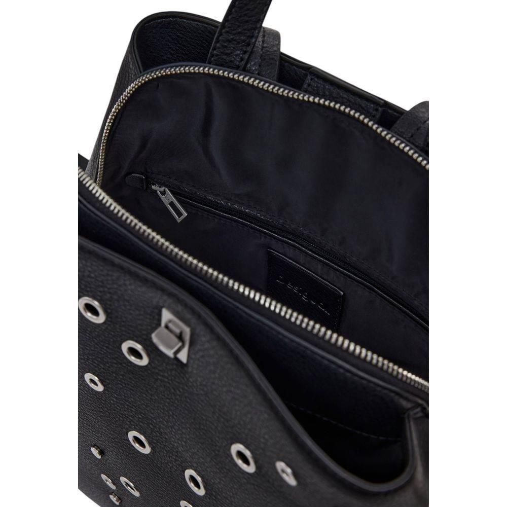 Desigual Black Polyethylene Backpack - Hilstor