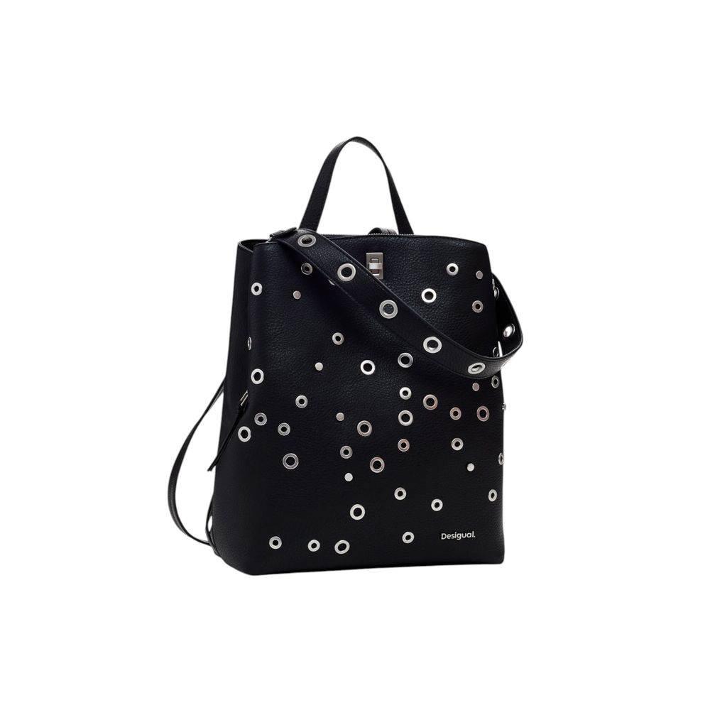Desigual Black Polyethylene Backpack - Hilstor