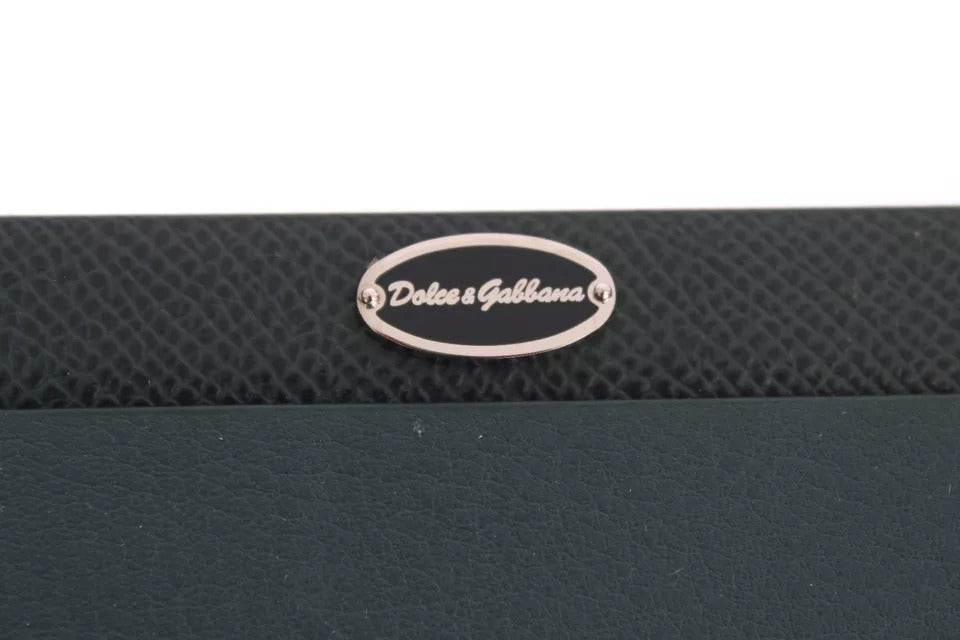 Dolce & Gabbana Green Leather Mouse Pad - Hilstor