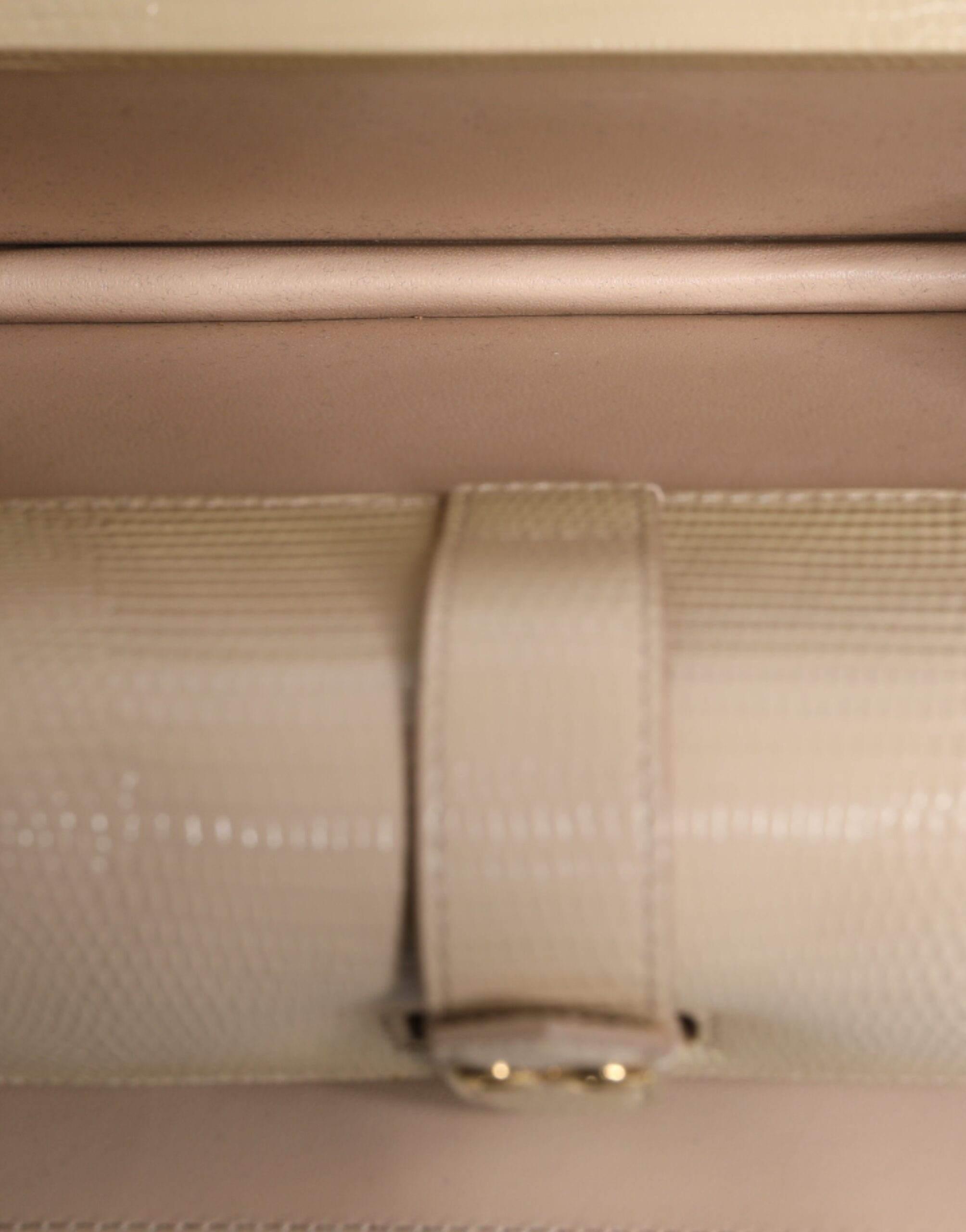 Dolce & Gabbana Beige Leather Ingrid Top Handle Shoulder Bag - Hilstor