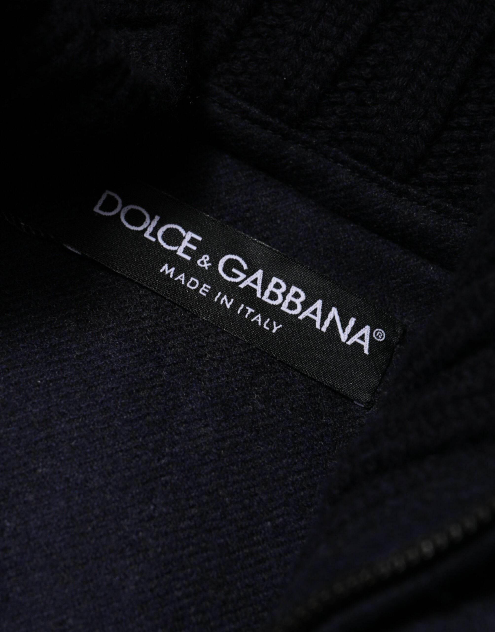 Dolce & Gabbana Black Nylon Hooded Puffer Men Coat Jacket - Hilstor