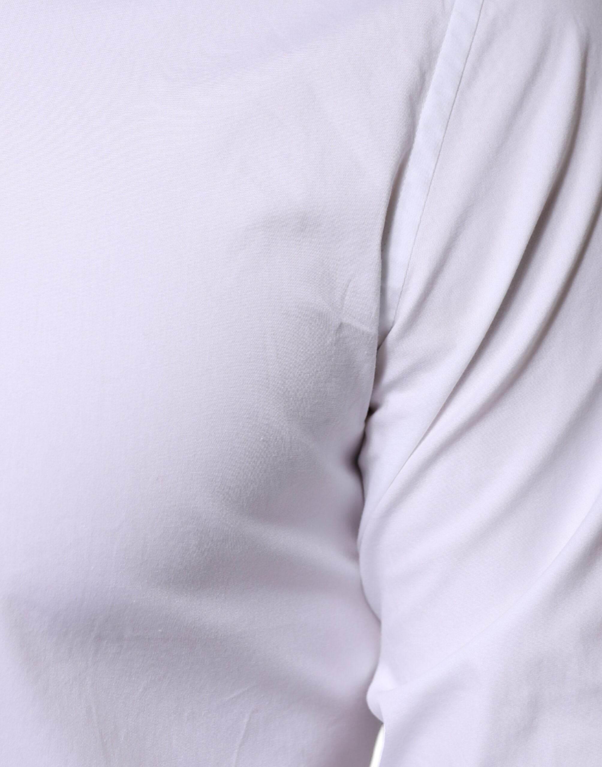 Dolce & Gabbana White Cotton Formal Men GOLD Dress Shirt - Hilstor