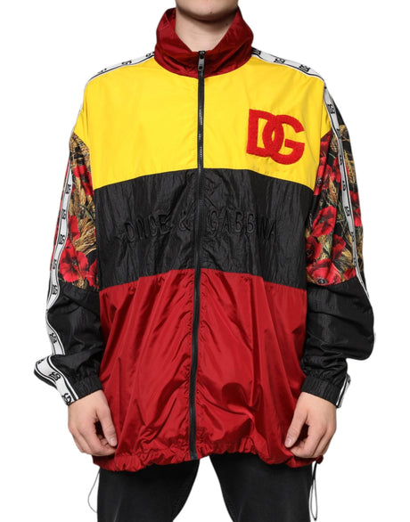 Dolce & Gabbana Multicolor Patchwork Men Full Zip Sweater - Hilstor