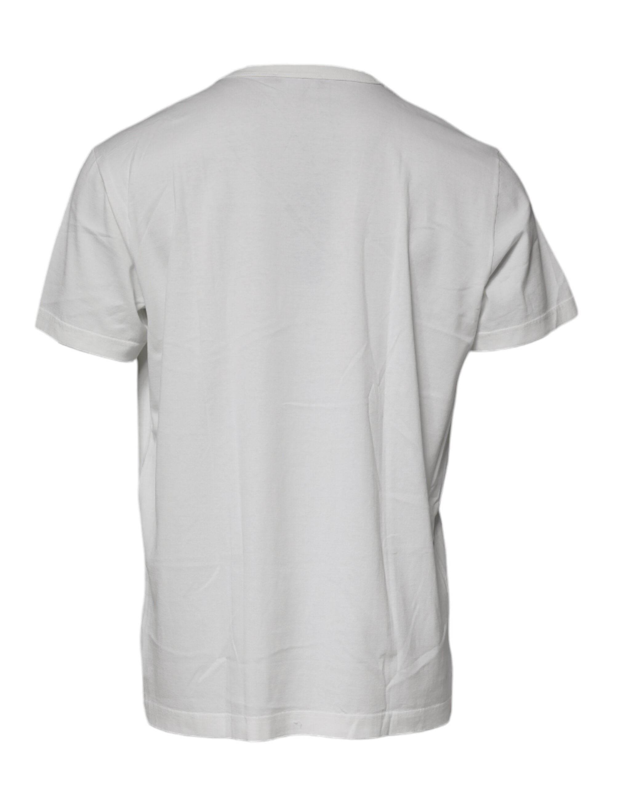 Dolce & Gabbana White Royals Heritage Cotton T-shirt - Hilstor
