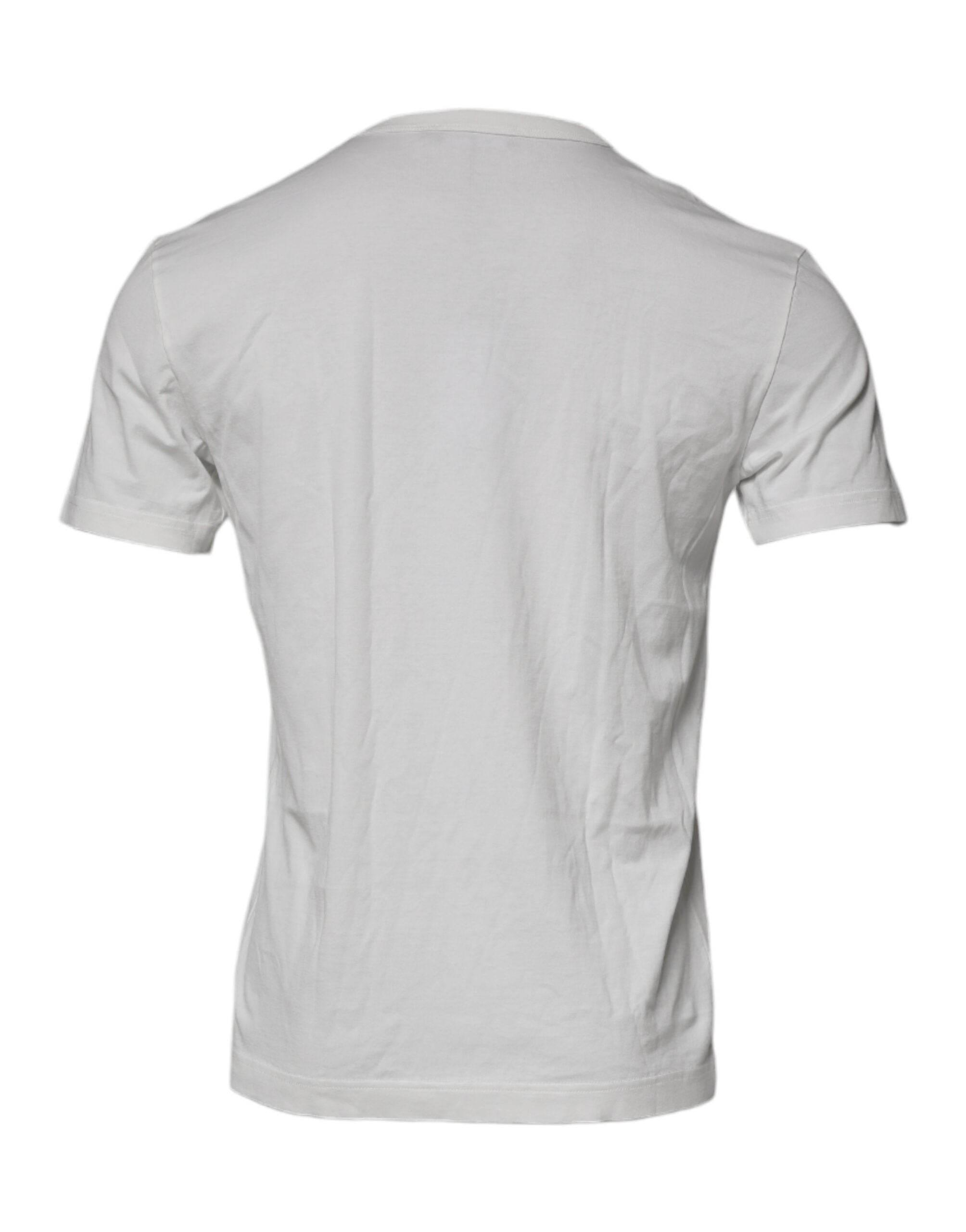 Dolce & Gabbana White Royals Heritage Cotton T-shirt - Hilstor