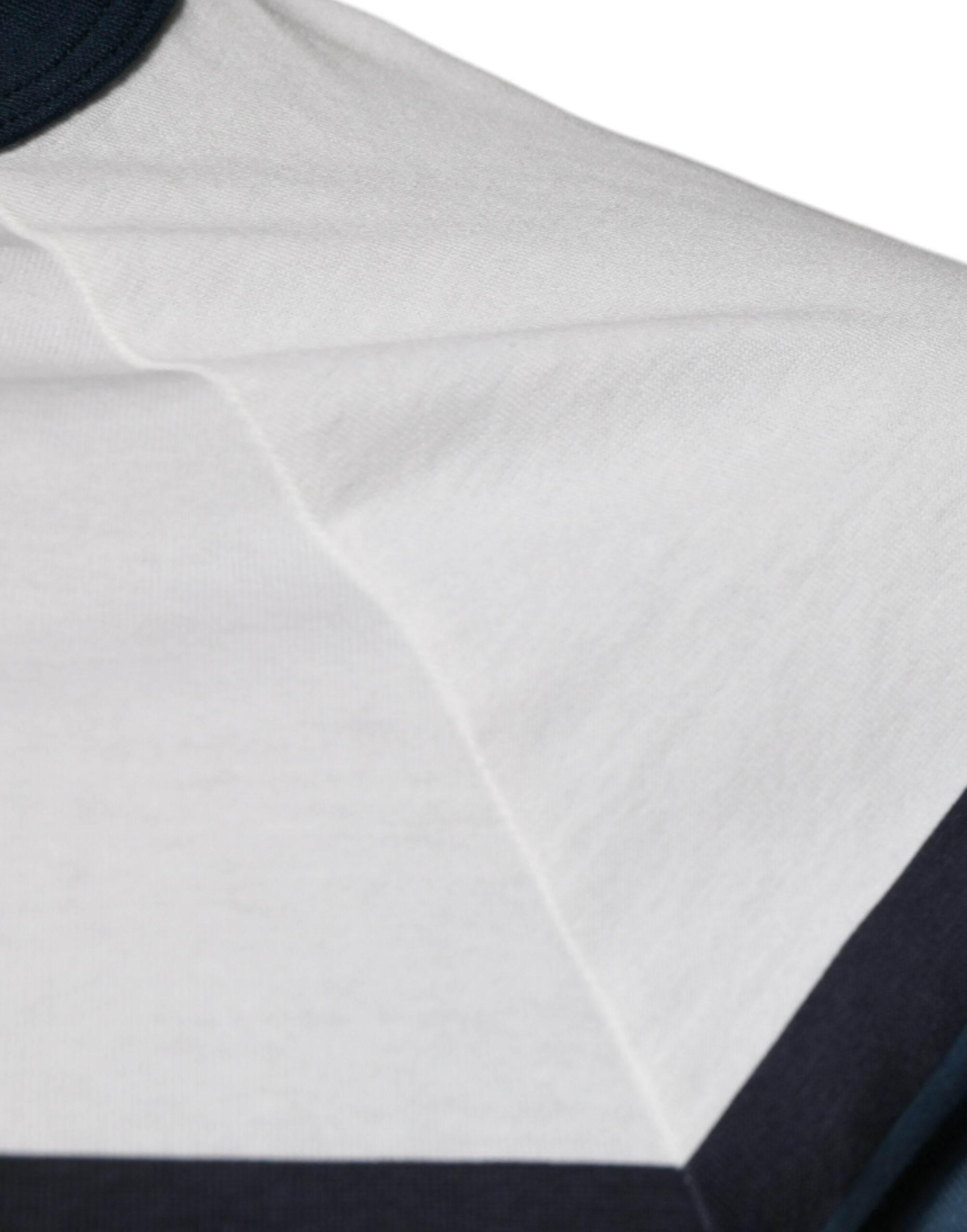 Dolce & Gabbana White DG Crown Cotton Crew Neck T-shirt - Hilstor