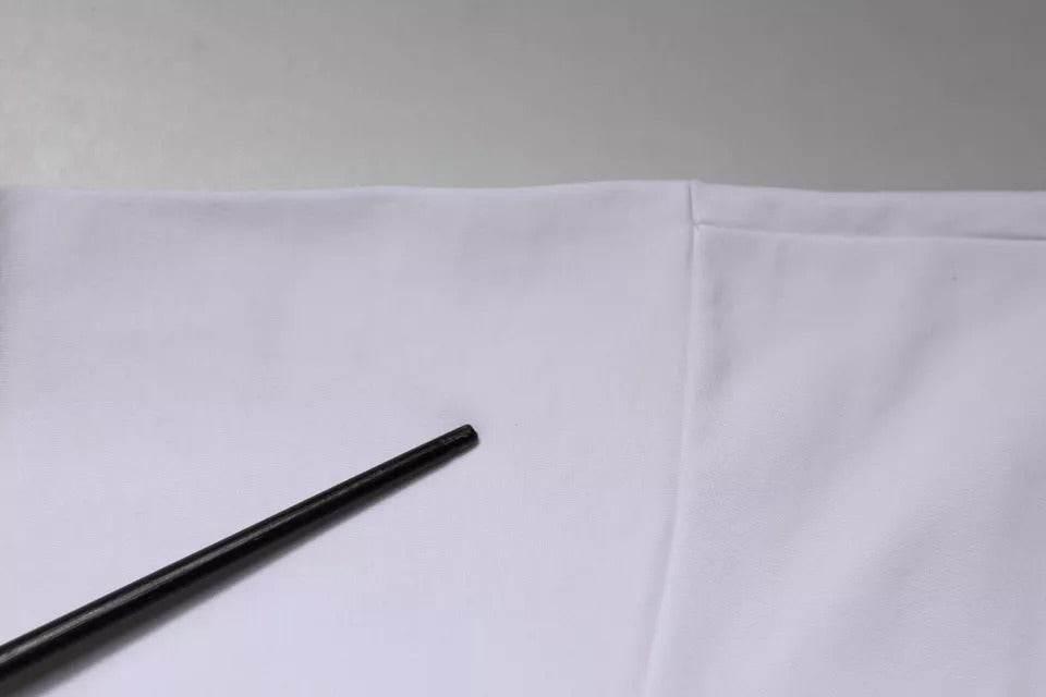 Dolce & Gabbana White DG Logo Crew Neck Short Sleeve T-shirt - Hilstor