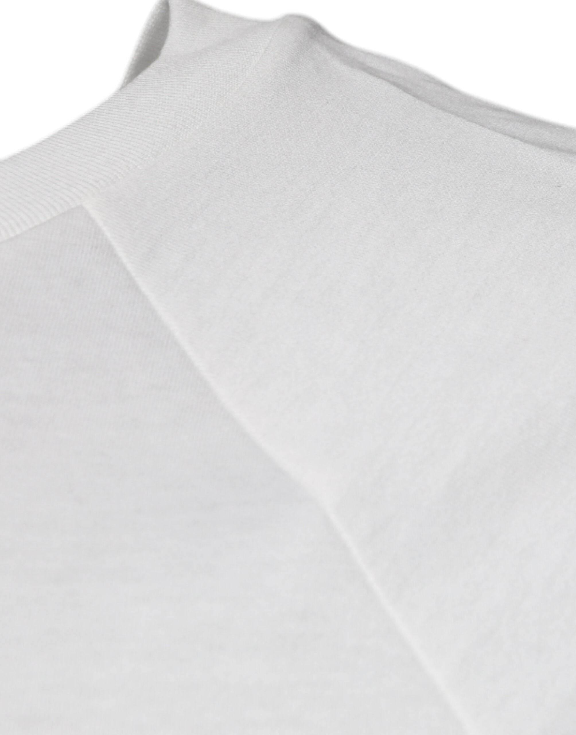 Dolce & Gabbana White DG Sport Crew Neck Short Sleeve T-shirt - Hilstor