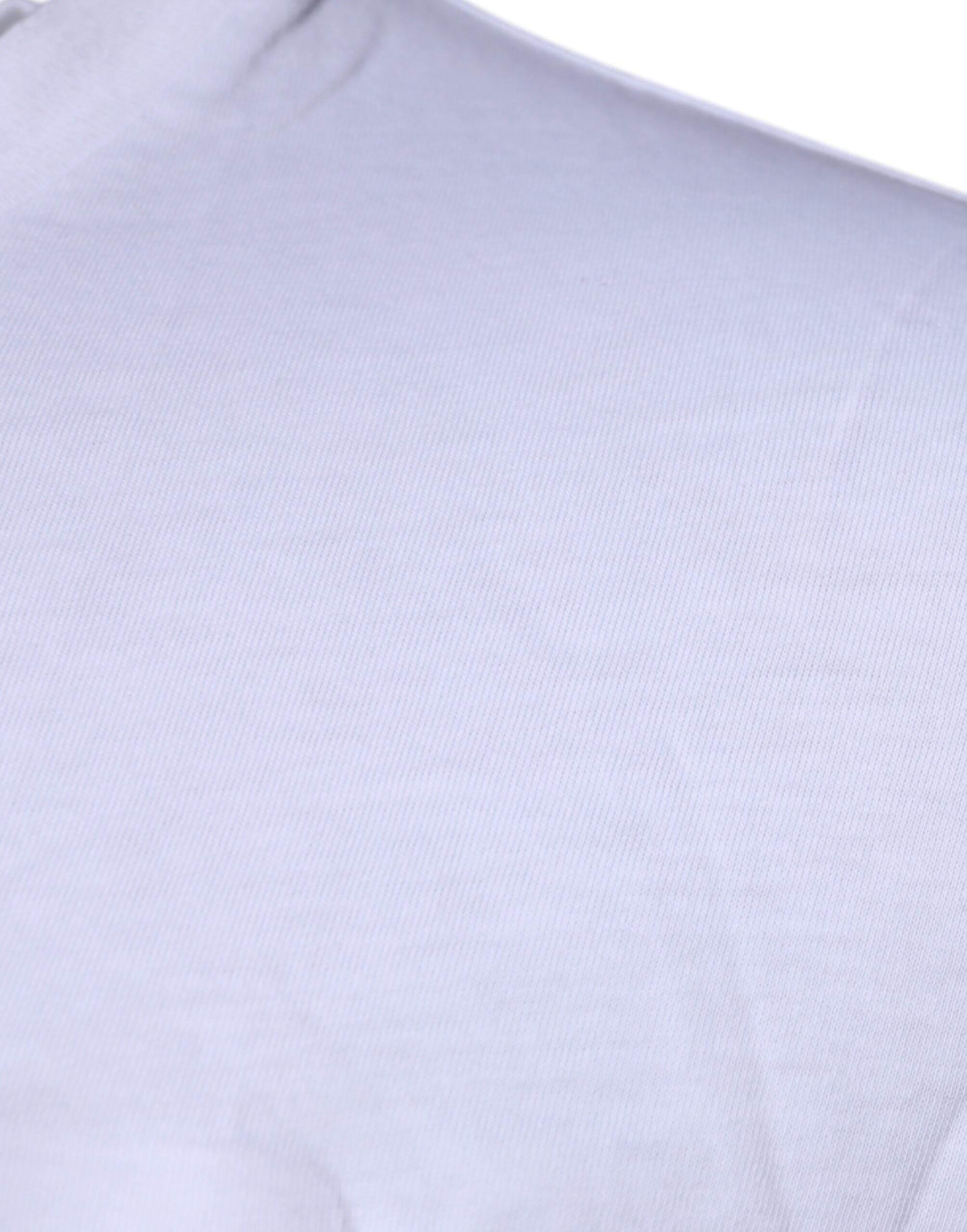 Dolce & Gabbana White DG Logo Cotton Crew Neck T-shirt - Hilstor