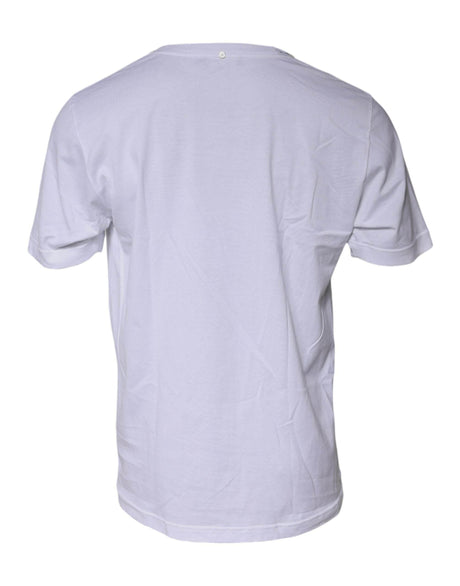Dolce & Gabbana White Cotton Crew Neck Short Sleeves T-shirt - Hilstor