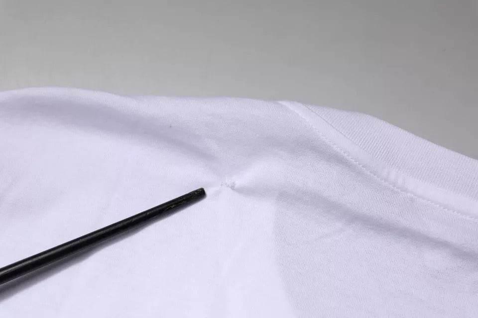 Dolce & Gabbana White DG Logo Crew Neck Short Sleeve T-shirt - Hilstor