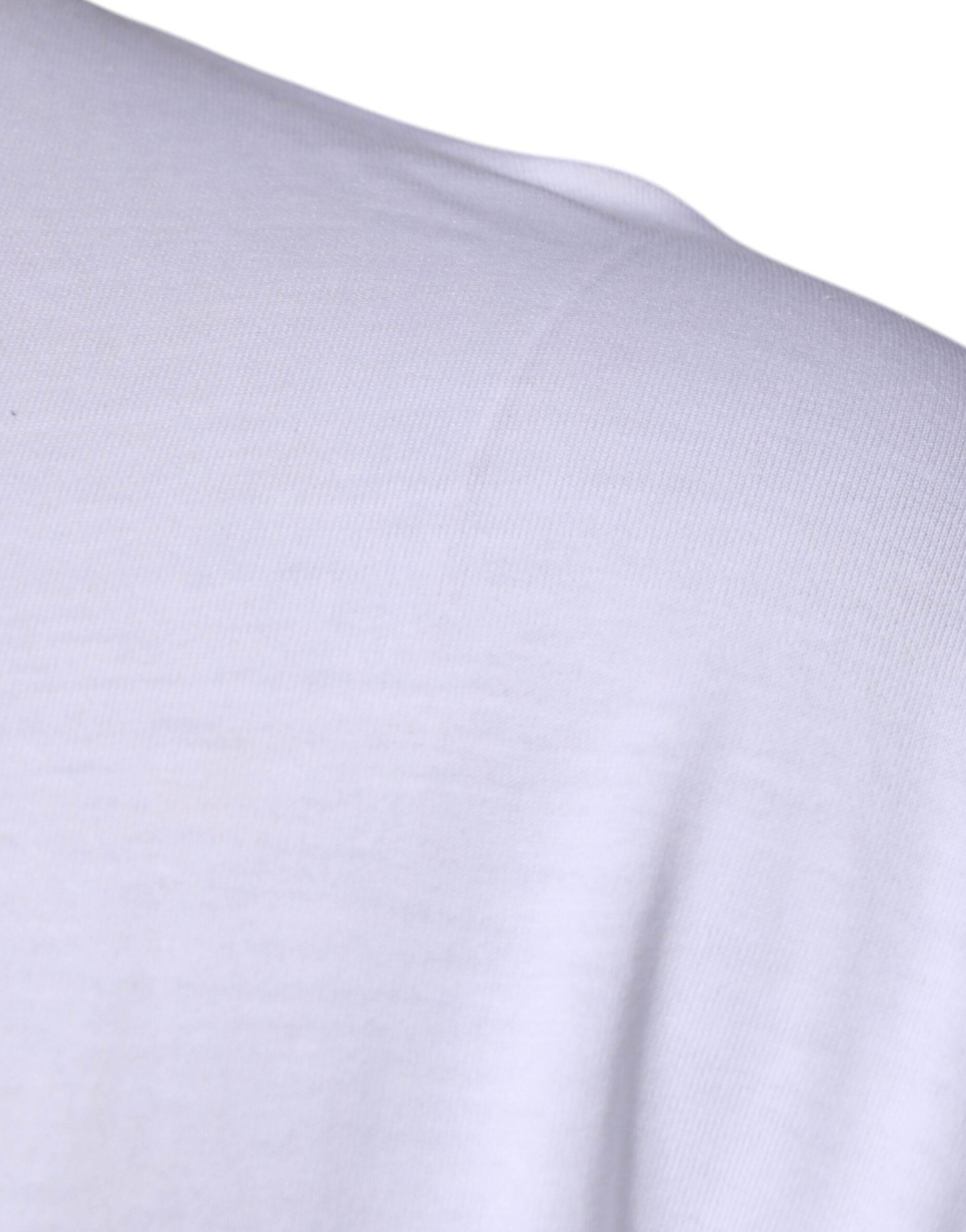 Dolce & Gabbana White DG Logo Crew Neck Short Sleeve T-shirt - Hilstor